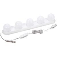 OEM L&aacute;mpara De Espejo Para Ba&ntilde;o Led Usb Regulable Con 5 Bombillas Y Cable Usb De 33,5 Cm - Crezuo