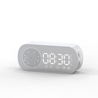 OEM Radio Despertador Digital: Despertador Port&aacute;til Con Altavoz Bluetooth Y Gran Pantalla Led, Ideal Como Radio Despertador Matutina En El Dormitorio O La