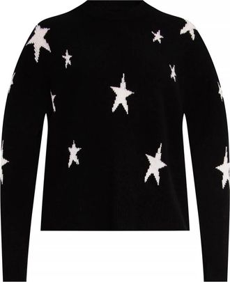 Zadig&Voltaire Kasjmier trui - Dames - Ronde hals truien - Zwart - M - Kasjmier - Truien & Vesten