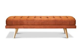 PIB Banco de terciopelo naranja