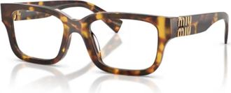 Miu Miu Vista Glasses - unisex - Brillen - Bruin - 51 MM - Accessoires