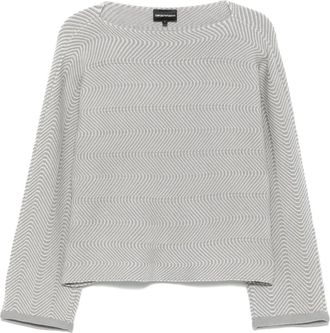 Emporio Armani Maglione a righe - Grigio