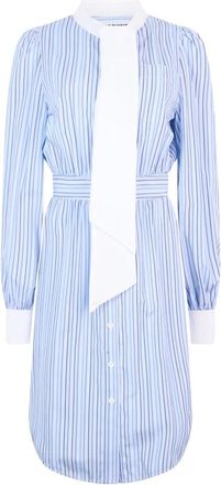 Moschino Abito chemisier midi a righe in popeline di cotone - - Dresses - Donna - Blu - S