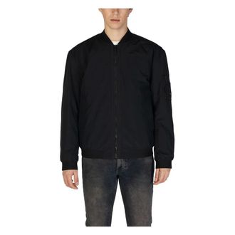 HUGO BOSS Jassen, Heren, Zwart, S, Katoen, Olmec Bomberjack
