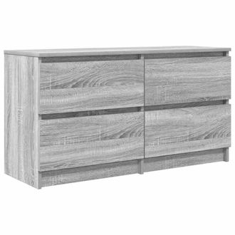 Berkfield Home TV Cabinet Grey Sonoma 100x35x54 cm Engineered Wood | Size: 100 x 35 x 54 cm