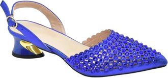 Generic Italian Shoes Bags Set Decorated With Rhinestoness African Shoes For Women Mid Heels Party Pumps Heels