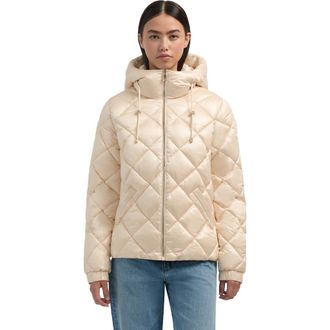 Pajar Skylynn Diamond Quilted Boxy Puffer Jacket in Chalk at Nordstrom, Size Medium
