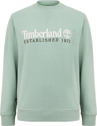 Timberland Dames-sweatshirt met ronde hals en geborduurd logo (Groen Baai)