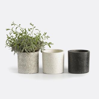 La Redoute Interieurs Set van 3 bloempotten in terrazzo &Oslash;12 cm Boham