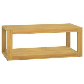 vidaXL Armario De Ba&ntilde;o De Pared Madera Maciza De Teca 90x45x35 Cm Vidaxl