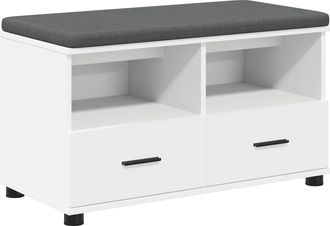 vidaXL Vidaxl Banco De Hall - Banco De Entrada 80 X 38 X 46 Cm Madera Ingenierizada Y Tela