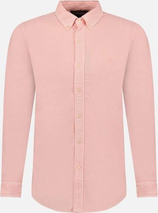 Polo Ralph Lauren Mens Polo Ralph Lauren Custom Fit Long Sleeve Sport Shirt in Rose - Pink - Size: 40/Regular