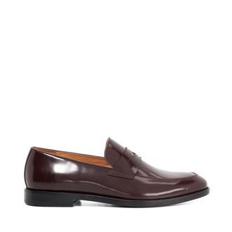 Dune London Mens Surrey - Premium Leather Penny Loafers - Burgundy - Size UK 12