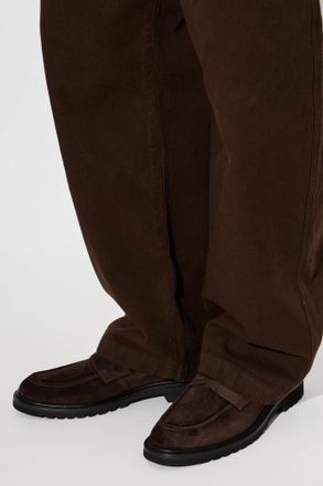 Fabi Suede Loafers Shoes, Mens, Brown