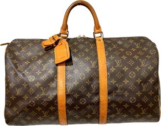 Louis Vuitton Brown Galle Monogram Monogram Boston Bag (Pre-Owned)