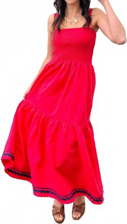Dylan Roxy Tank Style Dress In Bright Red
