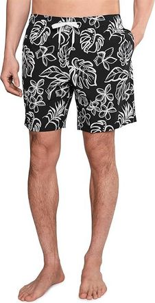 Chubbies The Briefly In Paradise 7 (Classic Lined Swim Trunks) Mens Swimwear Black-pattern Base : 2XL, Polyester/Spandex