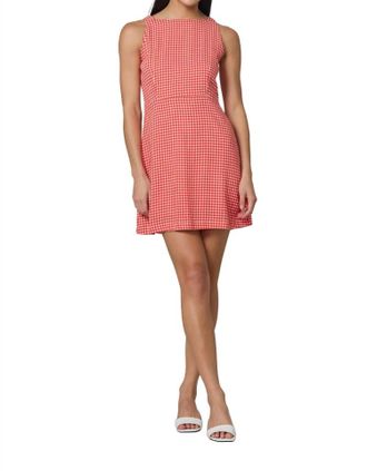 Lusana Carol Mini Dress In Gingham Corsa