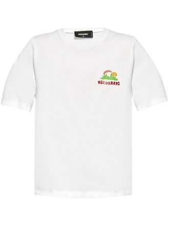 Dsquared2 T-shirt con stampa grafica - Bianco