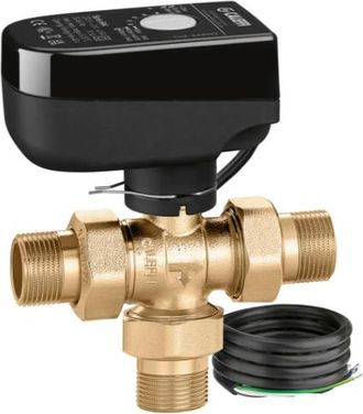 Caleffi Valvola Di Zona A Sfera A Tre Vie Versione By-pass Motorizzata, 1, Tensione 24v Caleffi 644364 3by 1