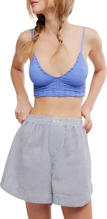 Free People Heirloom Seamless Bralette in Fp Peri at Nordstrom, Size X-Small
