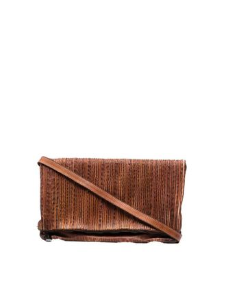 Numero 10 Pleated Lurex Pochette Bags