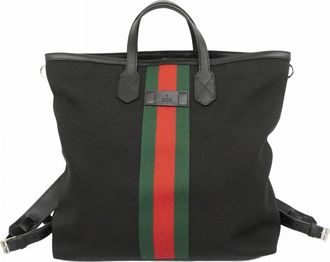 Gucci Black Nylon Tote Bag (Pre-Owned)