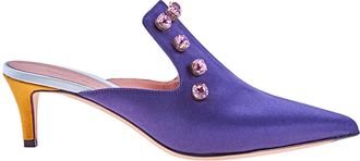 Marco De Vincenzo Embellished Mules, Brand Size 35 (US Size 5)