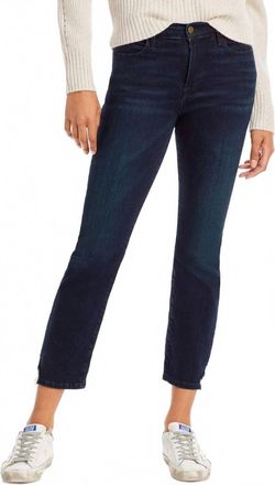Frame Denim Le High Denim High Rise Straight Leg Jeans In Navy