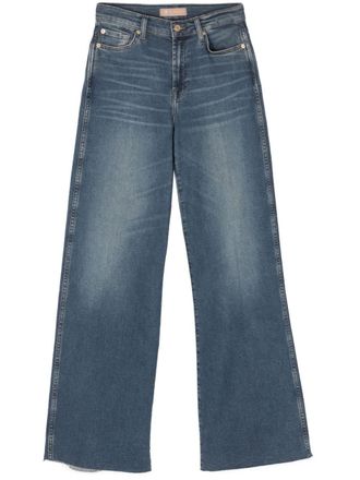 7 For All Mankind Lotta high-rise wide-leg jeans - Blue