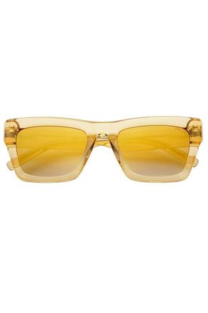 Freyrs Eyewear Nico Square Sunglasses in Tan /Mirror at Nordstrom