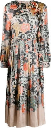 Valentino Garavani Abito con stampa orientale - Toni neutri