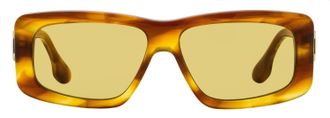 Victoria Beckham VB669S Chain Rectangular Sunglasses - Blonde Horn
