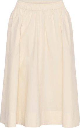 Part Two Ingipw A-lijn Rok - Dames - Midirokken - Beige - L - Katoen - Rokken