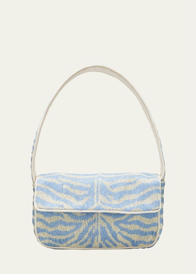 Tommy Two-Tone Beaded Shoulder Bag
