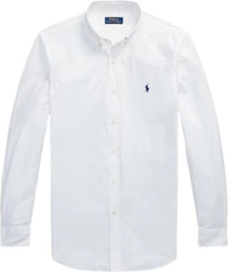 Ralph Lauren Shirts - Heren - Casual Overhemden - Wit - S - Katoen - Overhemden