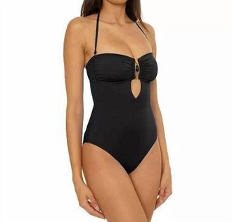 BECCA by Rebecca Virtue Rock Buckle One-Piece Swimsuit In Black