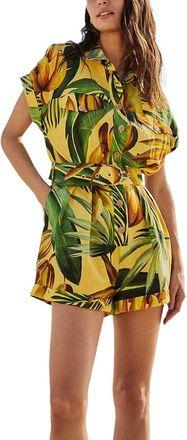 Farm Rio Farm Rio Linen-Blend Romper