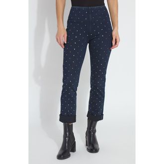 Lyss&eacute; Studded Boyfriend Pants in Indigo at Nordstrom Rack, Size 3 X