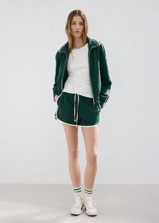 Mango Short bordi a contrasto verde - Donna - XS - MANGO