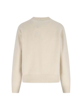 Maison Kitsun&eacute; Womens Sweaters White Wool