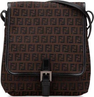Fendi Pre-owned Fendi Zucchino Canvas Crossbody Ladies 2354 8BT052 JQ5 039