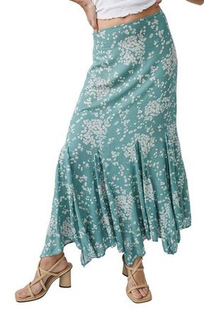 Free People Backseat Glamour Maxi Skirt in Jaded Combo at Nordstrom, Size 8