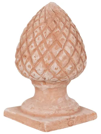 Biscottini International Biscottini - Pi&ntilde;a De Pino Toscano De Terracota 100% Made In Italy Totalmente Hecha A Mano