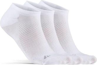 Craft Core Dry Footies 3-Pack Velosocken - Unisex | wei&szlig;