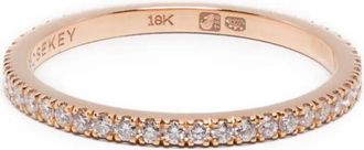 ROSEKEY Anello in oro rosa 18 carati con diamanti