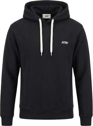 Autry Embroidered Logo Hoodie - Heren - Hoodies - Zwart - M - Katoen - Hoodies & sweatvesten