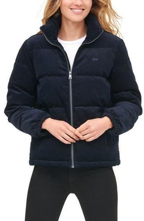 Levi's Corduroy Puffer Jacket in Navy at Nordstrom Rack, Size Large