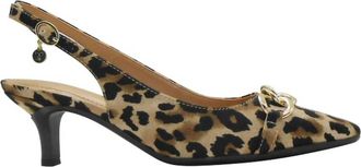 J. Rene&eacute; Womens Kallan Pump In Brown/black Animal Print