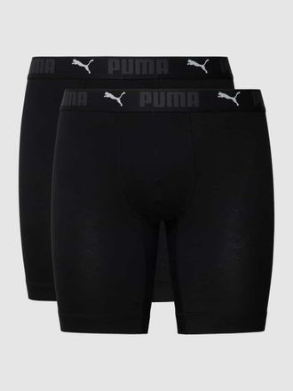 Puma Trunks mit Label-Details im 2er-Pack in Black, Größe S